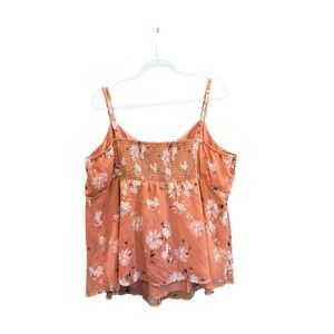 Torrid Smocked Orange Camisole Top